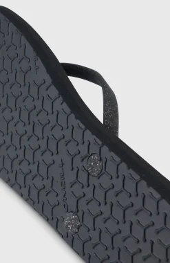 DamesProfile Glitter slippers| Zwart