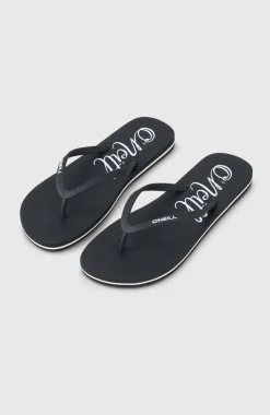 DamesProfile Logo slippers| Zwart
