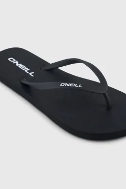 DamesProfile Small Logo slippers| Zwart