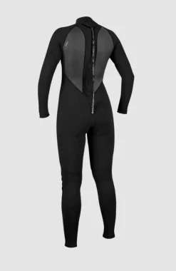 DamesReactor-2 3/2 Back Zip Full Wetsuit| Zwart