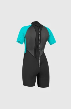 DamesReactor-2 2mm Back Zip Shortsleeve Spring Wetsuit| Zwart