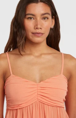 DamesReeta geweven top| Oranje