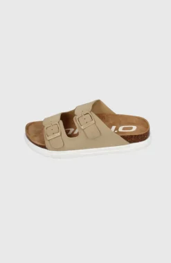 DamesSandy Slider Sandalen| Bruin