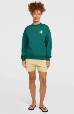 DamesSummer Musthave Crewneck sweater| Groen