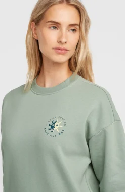 DamesSummer Musthave Crewneck sweater| Groen