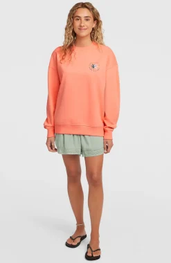 DamesSummer Musthave Crewneck sweater| Oranje