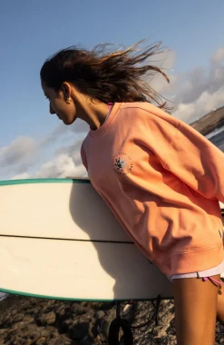 DamesSummer Musthave Crewneck sweater| Oranje