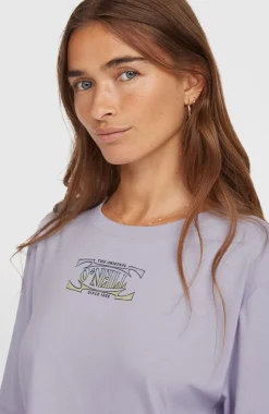 DamesSummer Must Haves Back Print T-shirt| Paars
