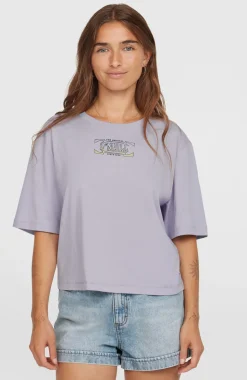 DamesSummer Must Haves Back Print T-shirt| Paars
