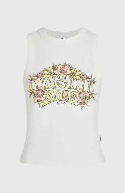 DamesSummer Must Haves Graphic tanktop| Wit