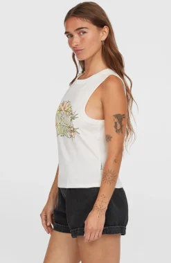 DamesSummer Must Haves Graphic tanktop| Wit