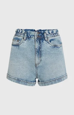 DamesTasia Denim short| Blauw