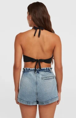 DamesTasia Denim short| Blauw