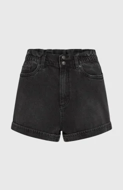DamesTasia Denim short| Zwart