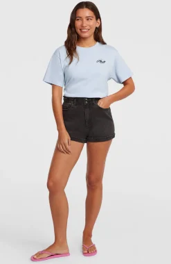 DamesTasia Denim short| Zwart