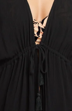 DamesWilder strandjurk| Zwart
