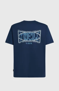HerenBox Logo T-shirt| Blauw