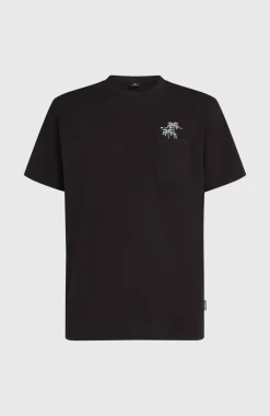 HerenChest Pocket T-shirt| Zwart