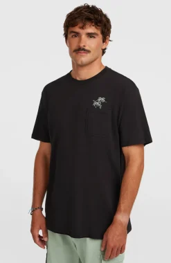 HerenChest Pocket T-shirt| Zwart