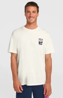 HerenChest Print T-shirt| Wit