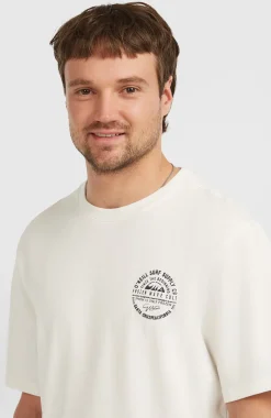 HerenChest Print T-shirt| Wit