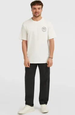 HerenChest Print T-shirt| Wit
