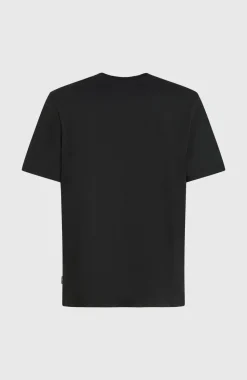 HerenChest Print T-shirt| Zwart