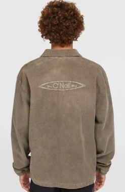 HerenCord Coach jas| Bruin