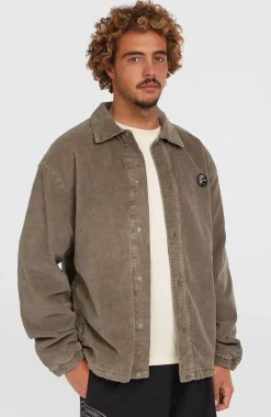 HerenCord Coach jas| Bruin