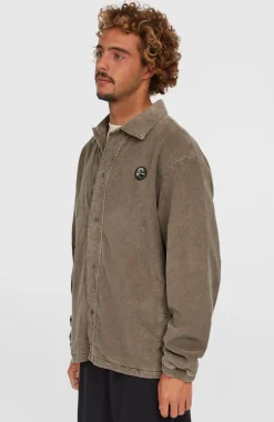 HerenCord Coach jas| Bruin