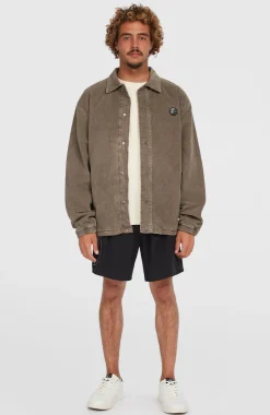 HerenCord Coach jas| Bruin