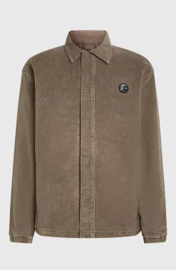 HerenCord Coach jas| Bruin