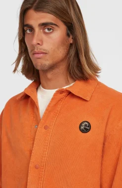 HerenCord Coach jas| Oranje
