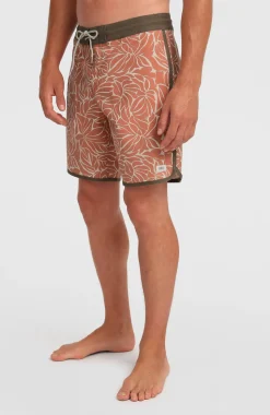 HerenCruzer Scallop 18'' boardshort| Oranje Mix