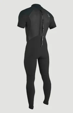 HerenEpic 3/2mm Back Zip Shortsleeve Full Wetsuit Herren| Zwart