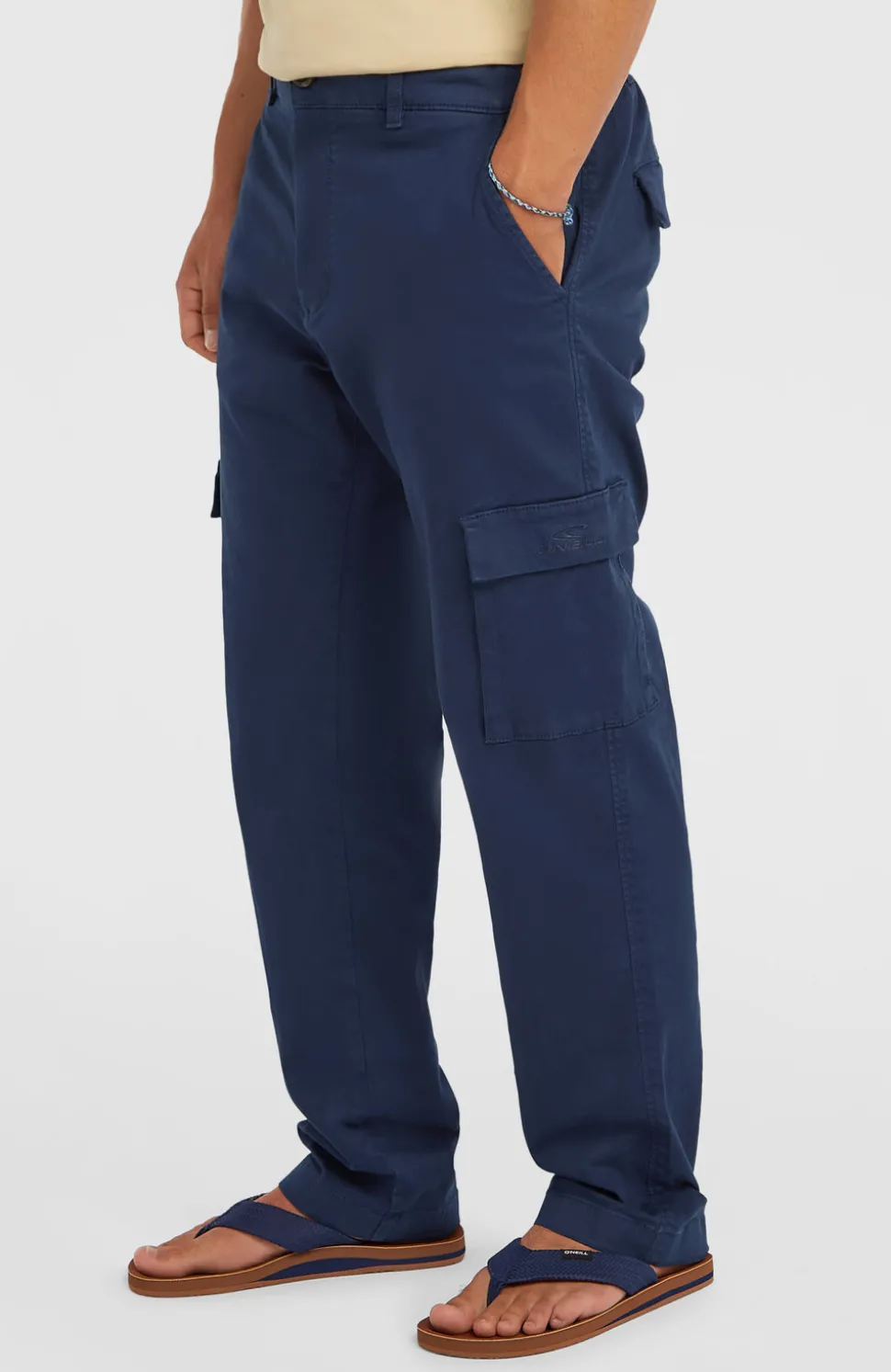HerenEssentials cargobroek| Blauw