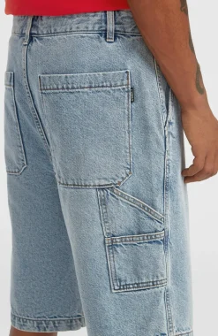 HerenEssentials Denim short| Blauw