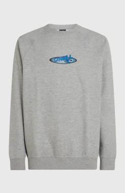 HerenEssentials 90s Logo Crew sweater| Grijs