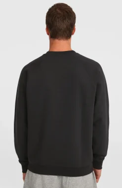 HerenEssentials 90s Logo Crew sweater| Zwart