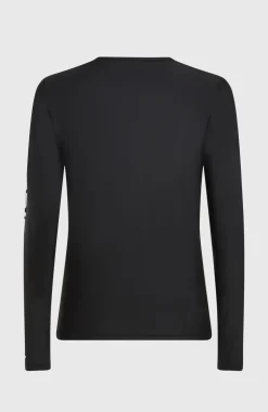 HerenEssentials uv shirt met lange mouwen| Zwart