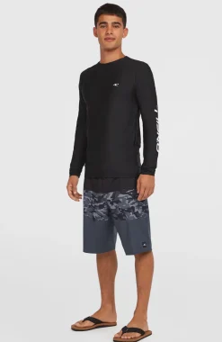 HerenEssentials uv shirt met lange mouwen| Zwart