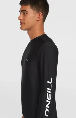 HerenEssentials uv shirt met lange mouwen| Zwart