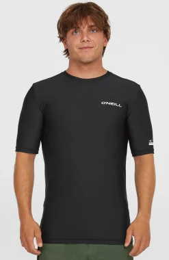 HerenEssentials uv shirt met korte mouwen| Zwart