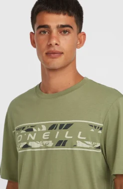 HerenFront Graphic T-shirt| Groen