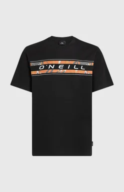 HerenFront Graphic T-shirt| Zwart