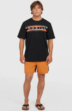 HerenFront Graphic T-shirt| Zwart