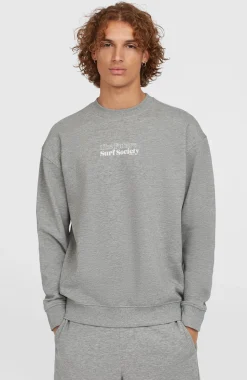 HerenFuture Surf Society Crew sweater| Grijs