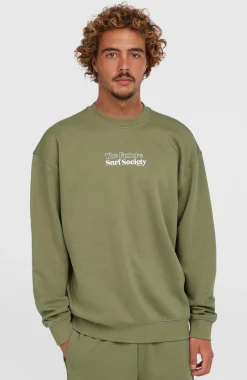 HerenFuture Surf Society Crew sweater| Groen