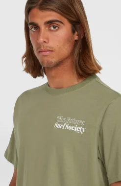 HerenFuture Surf Society T-shirt| Groen