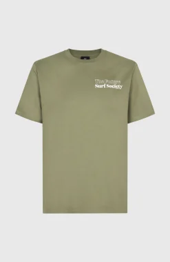 HerenFuture Surf Society T-shirt| Groen